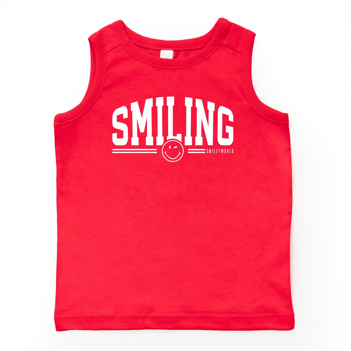 SmileyWorld Arched Varsity - Youth Tank Top
