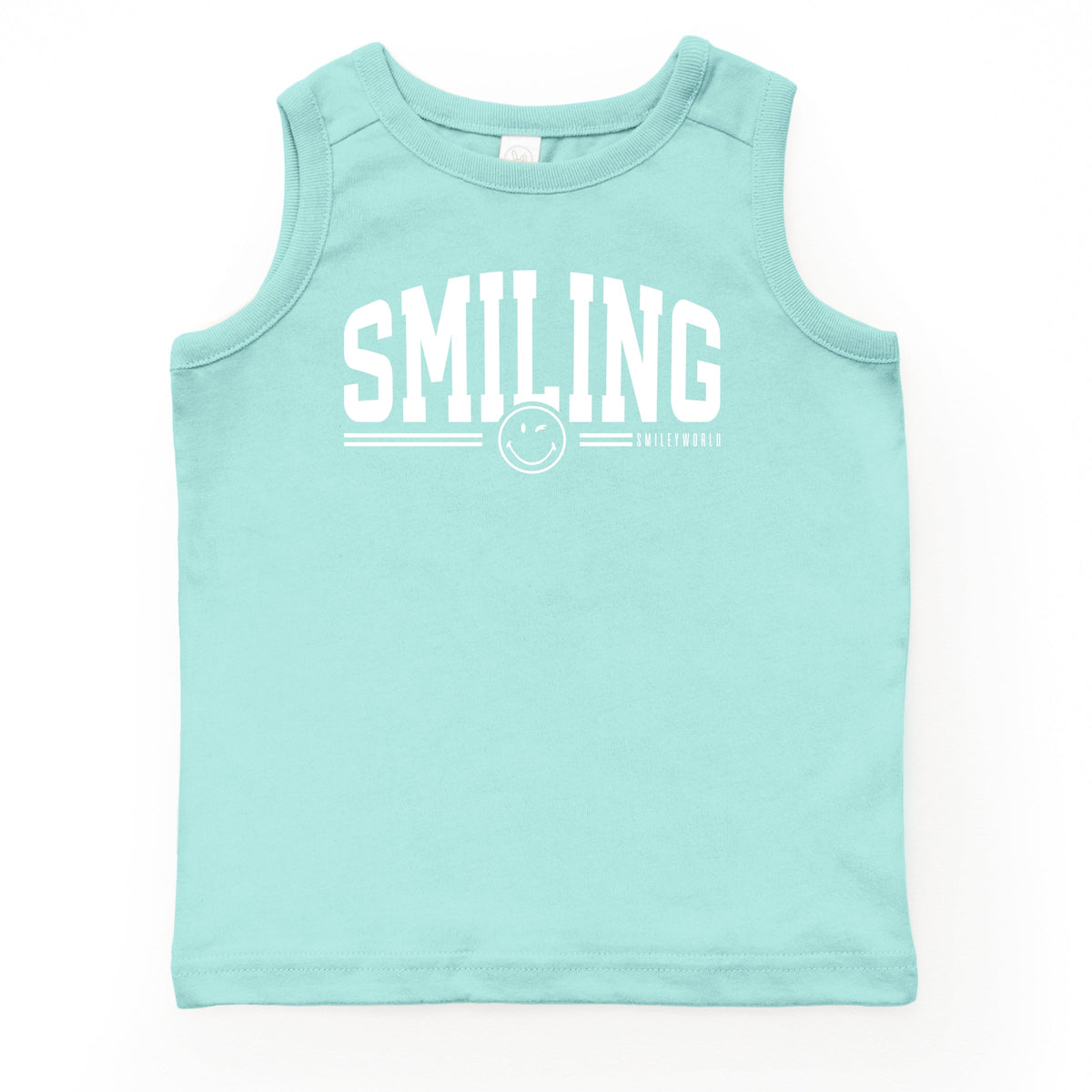 SmileyWorld Arched Varsity - Youth Tank Top