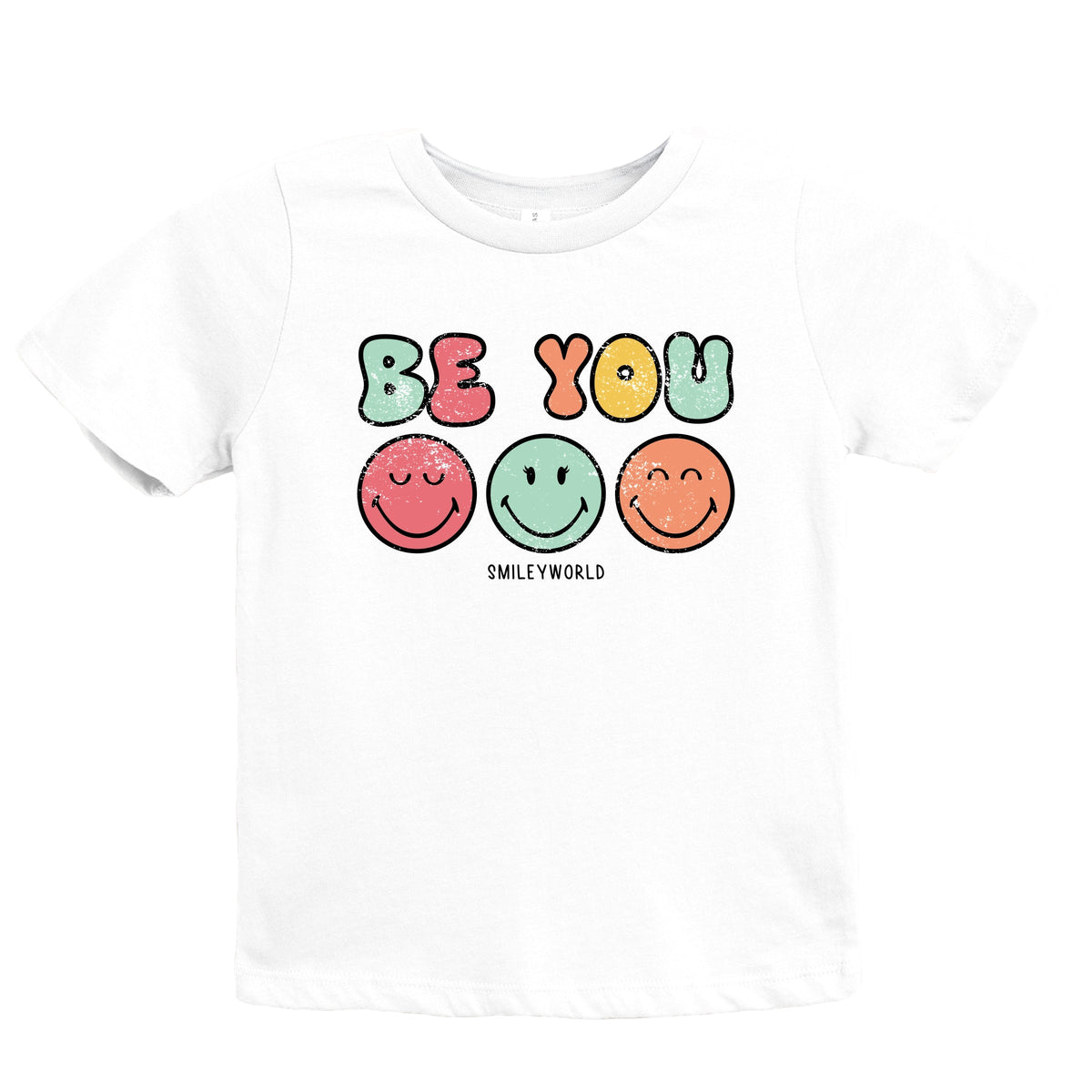 SmileyWorld Be You Groovy - Youth Short Sleeve Graphic T-Shirt
