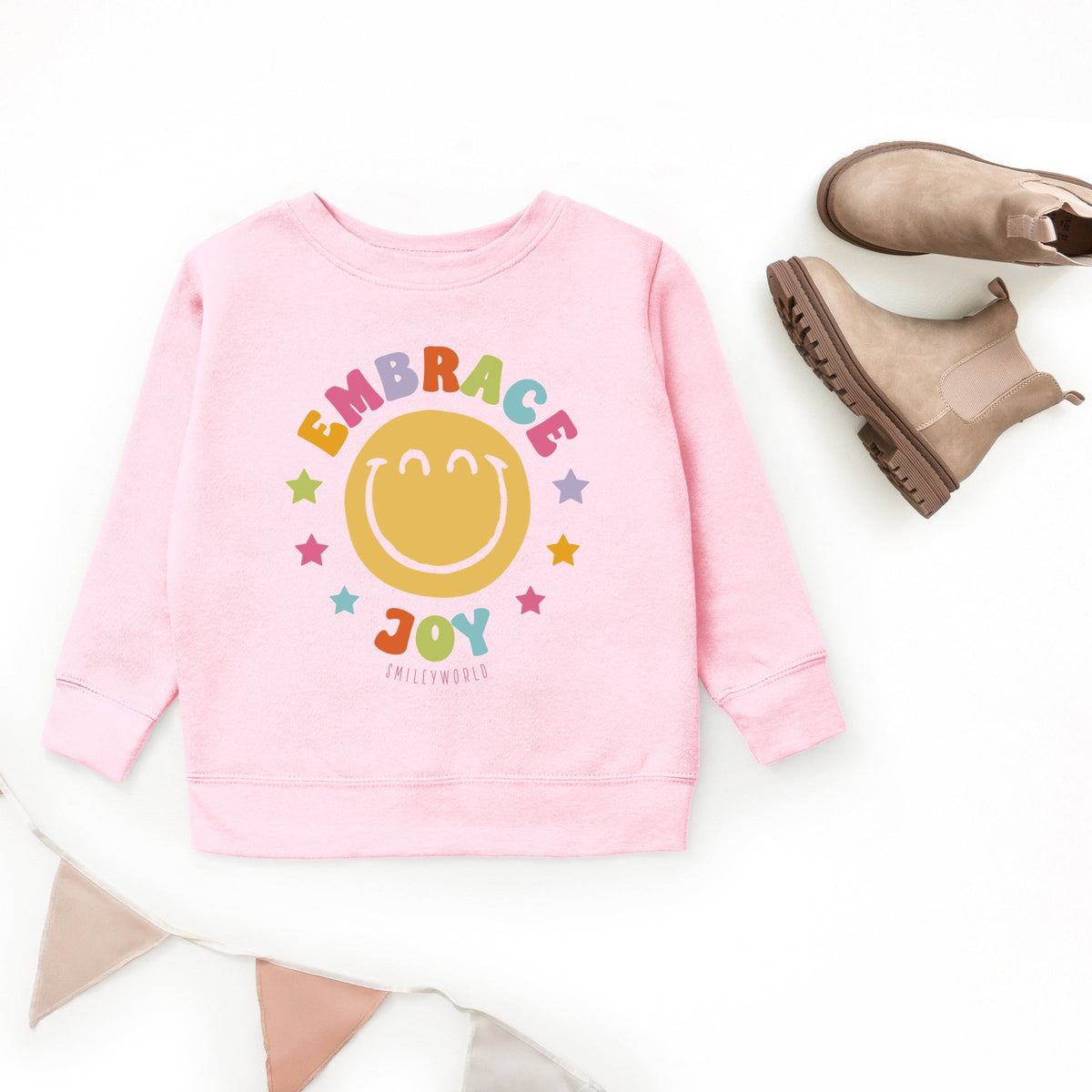SmileyWorld Embrace Joy - Youth Graphic Sweatshirt