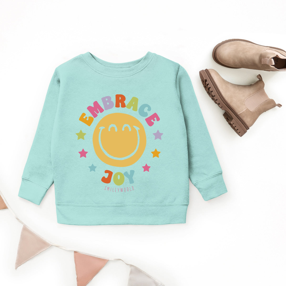 SmileyWorld Embrace Joy - Youth Graphic Sweatshirt