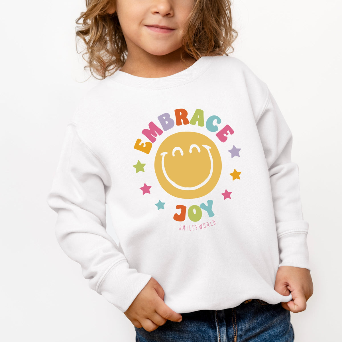 SmileyWorld Embrace Joy - Toddler Graphic Sweatshirt