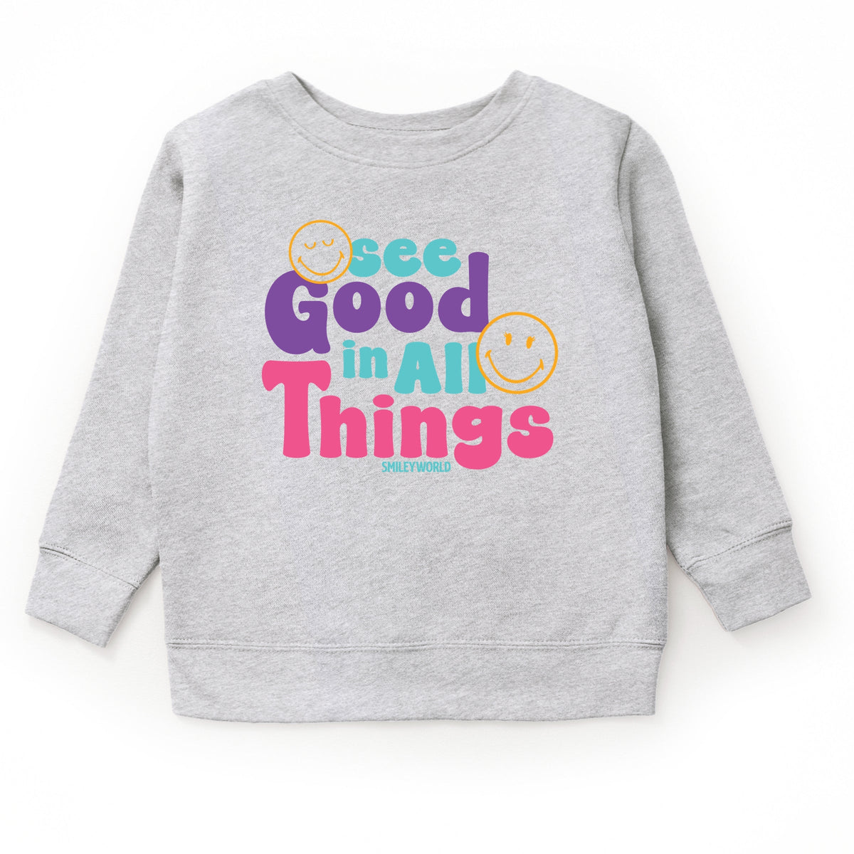 SmileyWorld See Good In All Things - Youth Graphic Sweatshirt