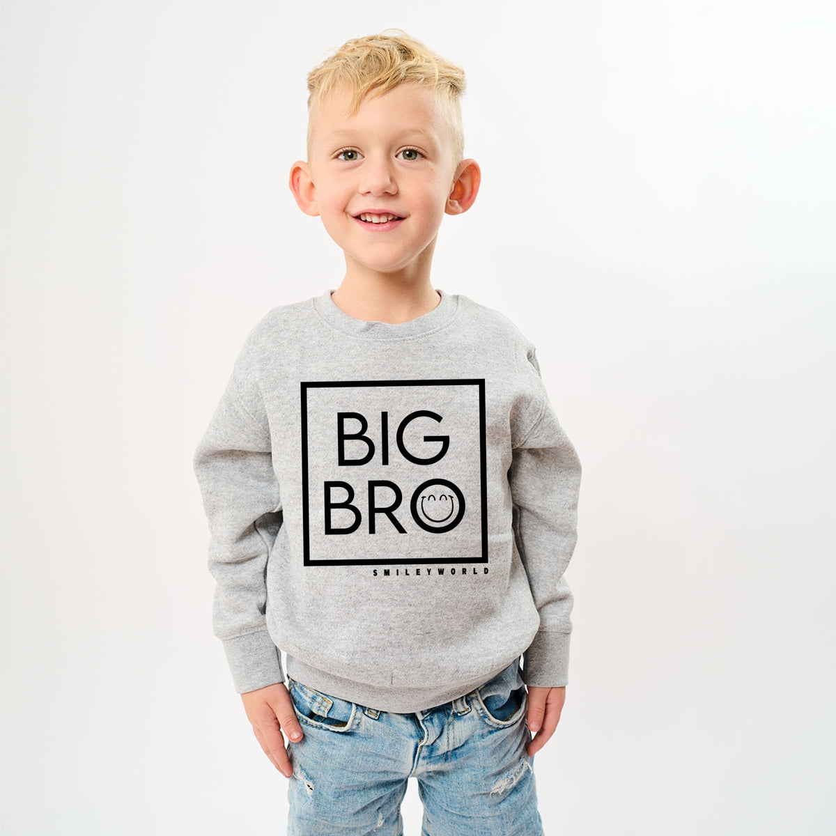 SmileyWorld Big Bro Square - Youth Graphic Sweatshirt