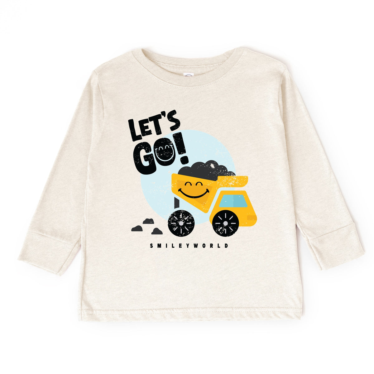 SmileyWorld Let's Go Dump Truck - Toddler Long Sleeve Graphic Tee
