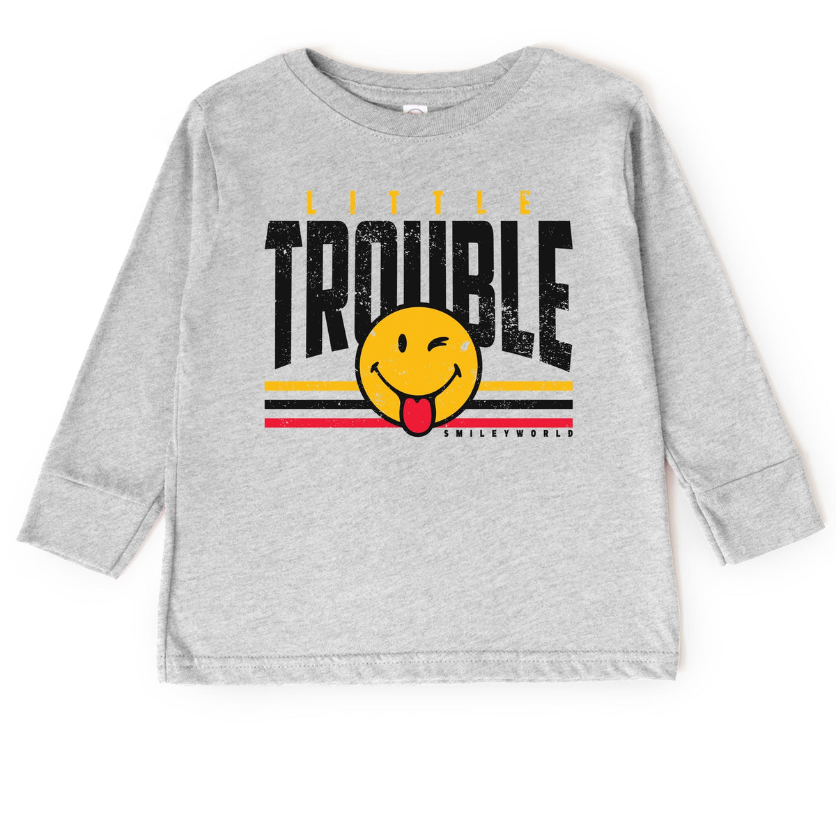 SmileyWorld Little Trouble - Toddler Long Sleeve Graphic Tee