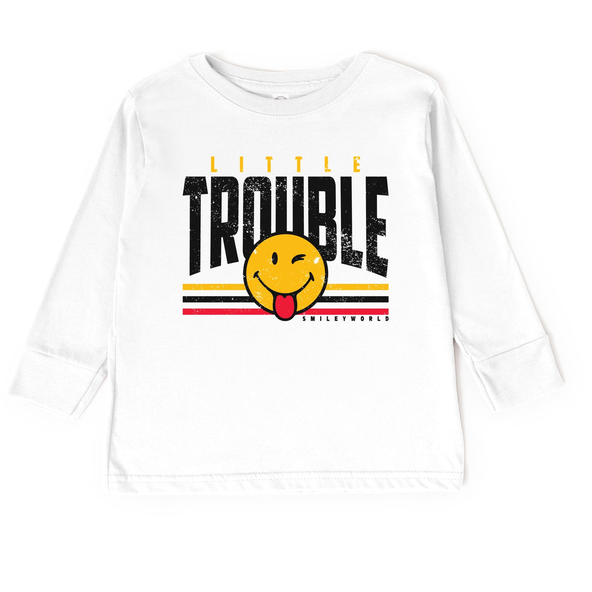 SmileyWorld Little Trouble - Toddler Long Sleeve Graphic Tee