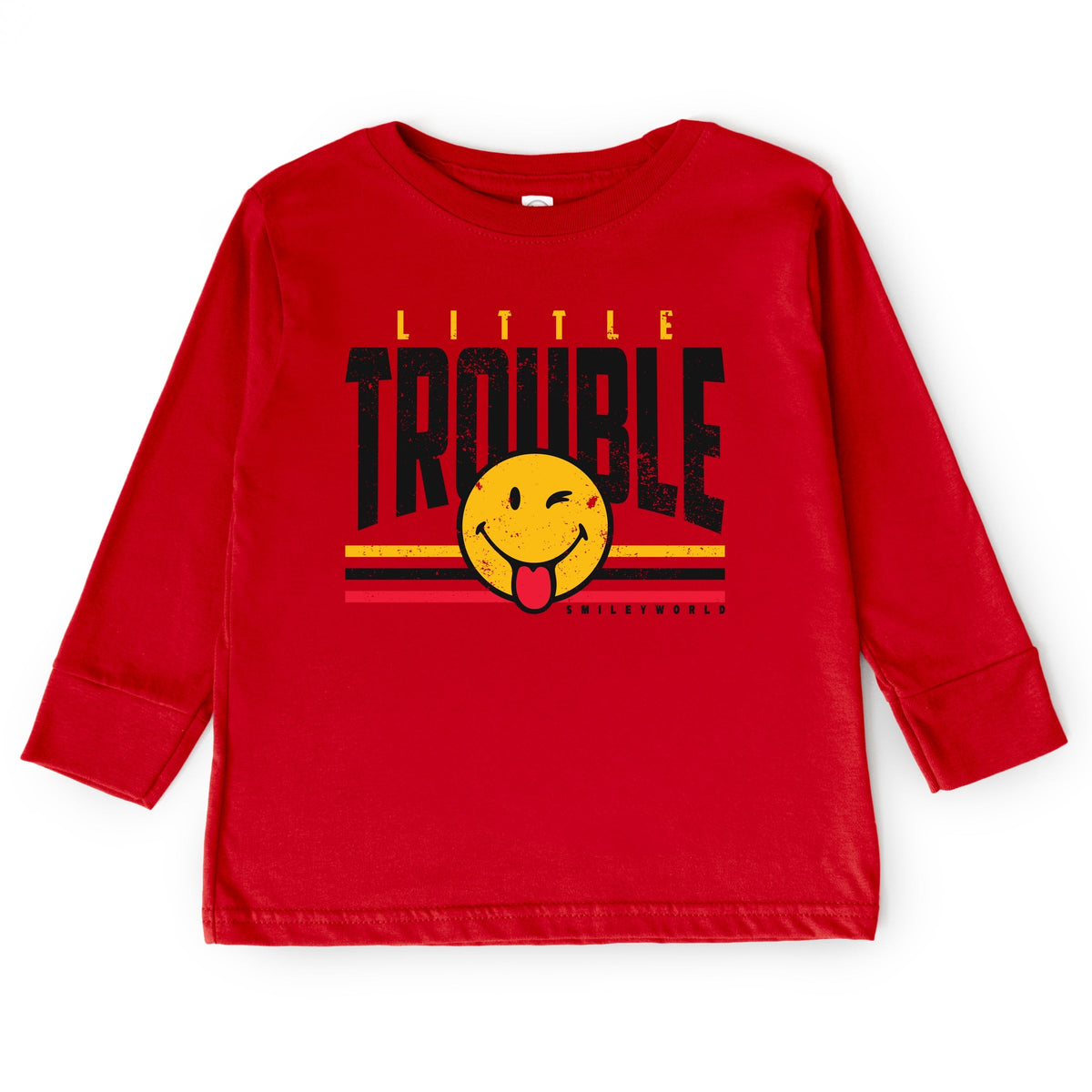 SmileyWorld Little Trouble - Toddler Long Sleeve Graphic Tee
