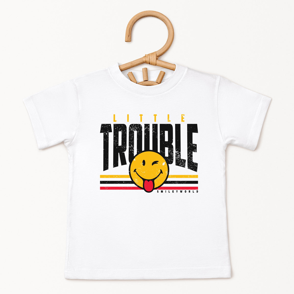 SmileyWorld Little Trouble - Toddler Short Sleeve Graphic T-Shirt
