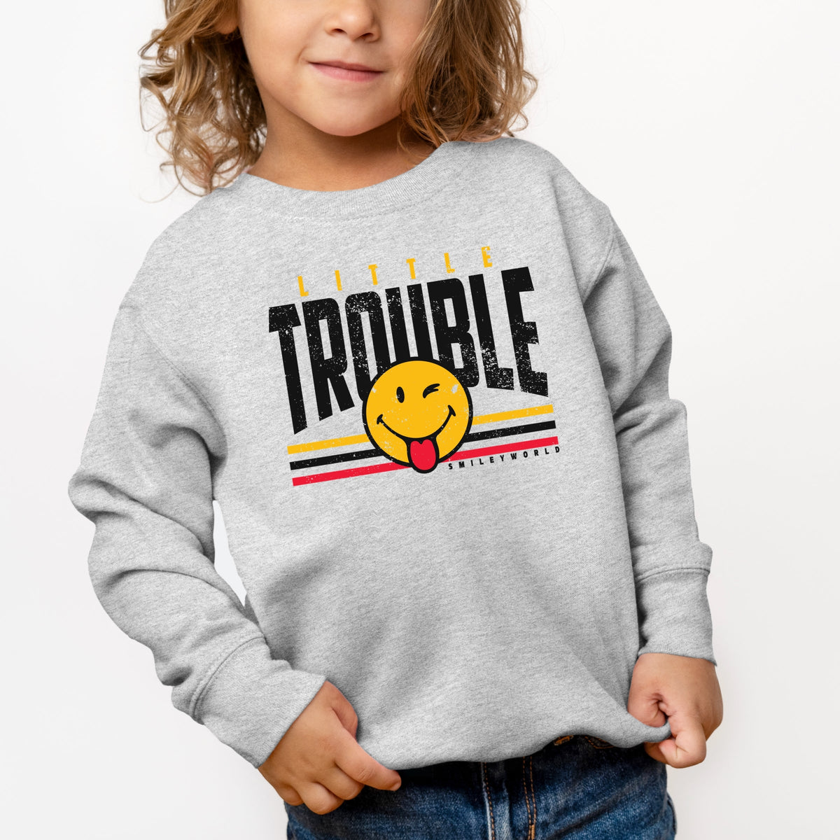 SmileyWorld Little Trouble - Toddler Graphic Sweatshirt