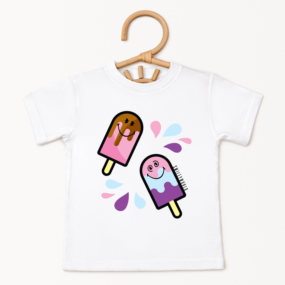 SmileyWorld Popsicles - Toddler Short Sleeve Graphic T-Shirt
