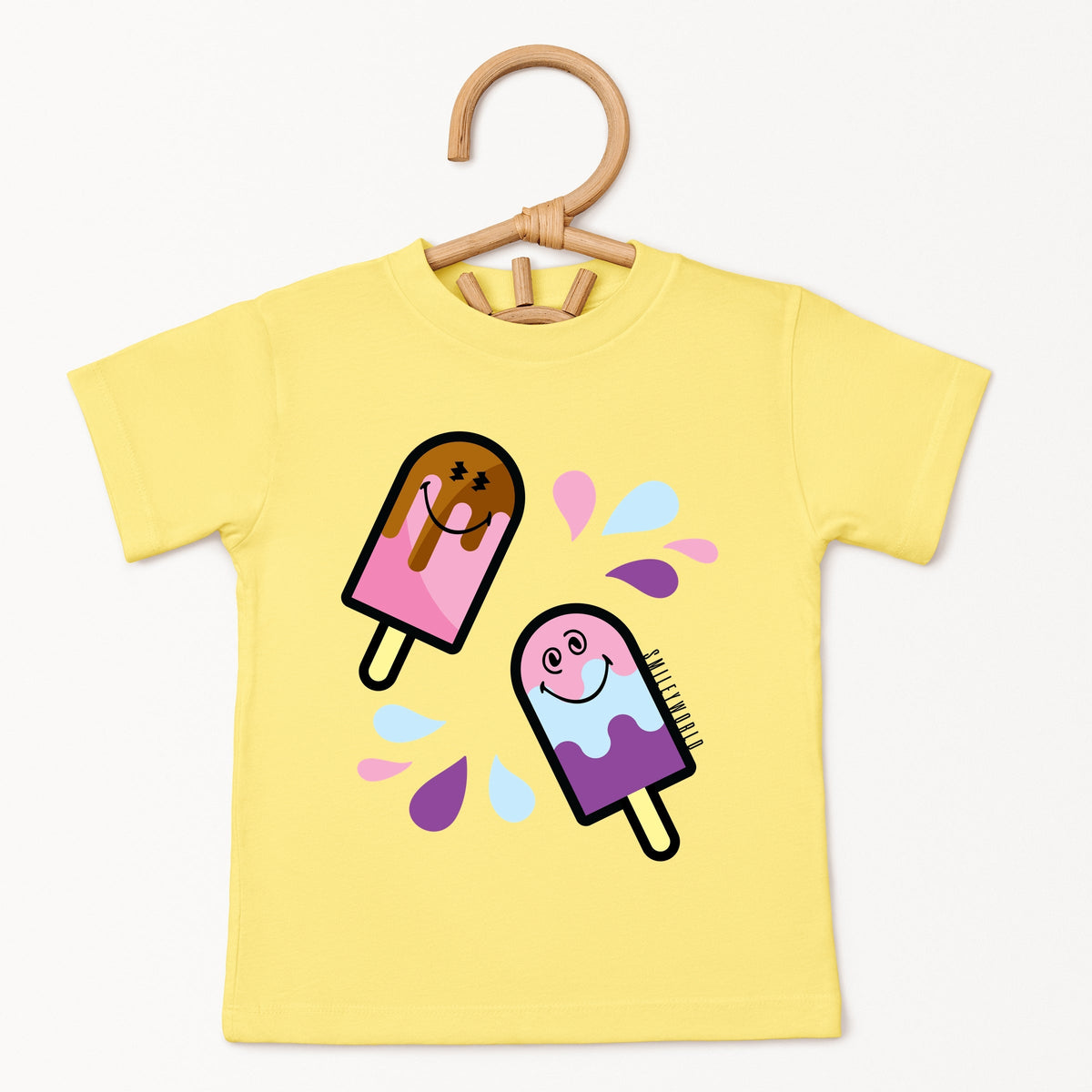 SmileyWorld Popsicles - Toddler Short Sleeve Graphic T-Shirt