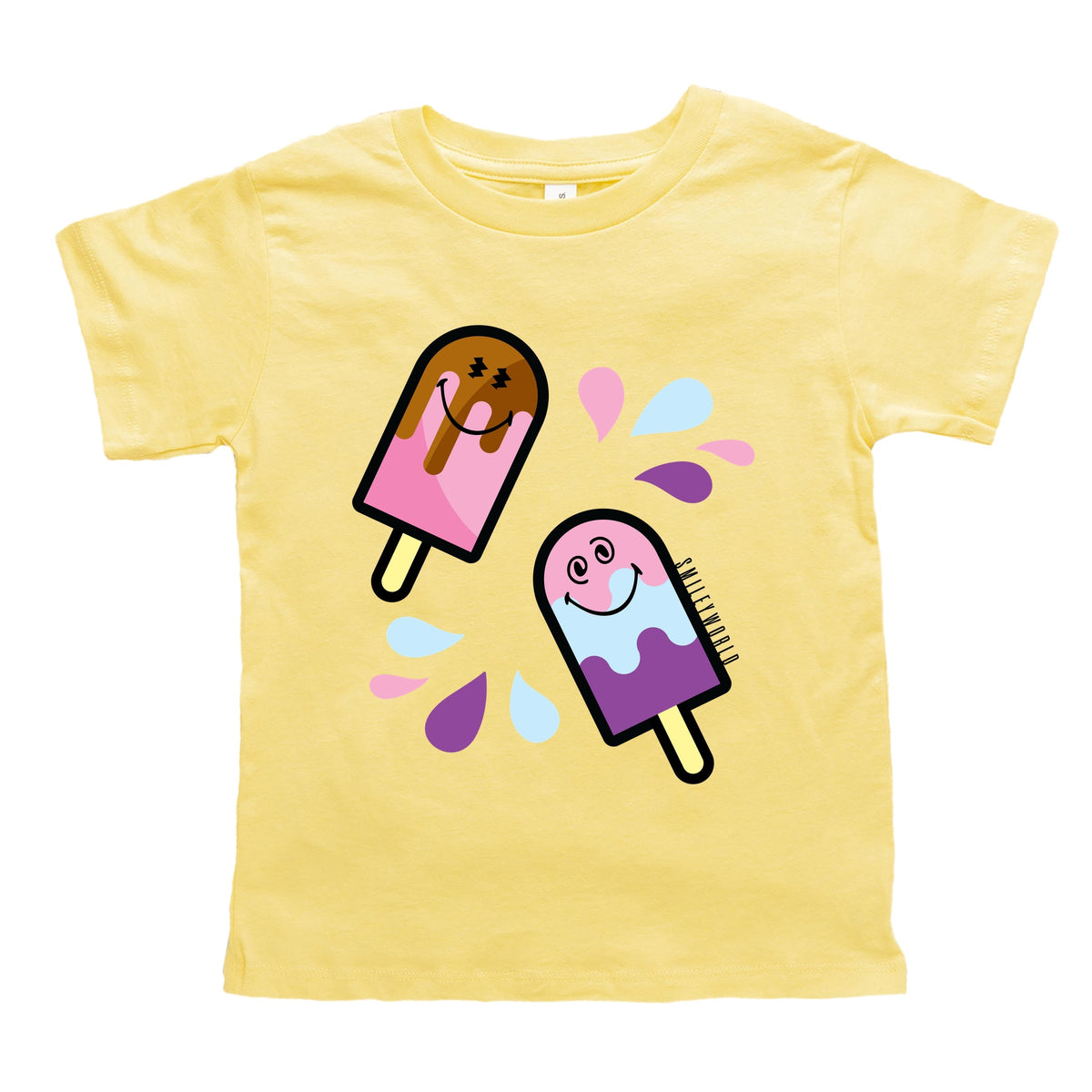 SmileyWorld Popsicles - Toddler Short Sleeve Graphic T-Shirt