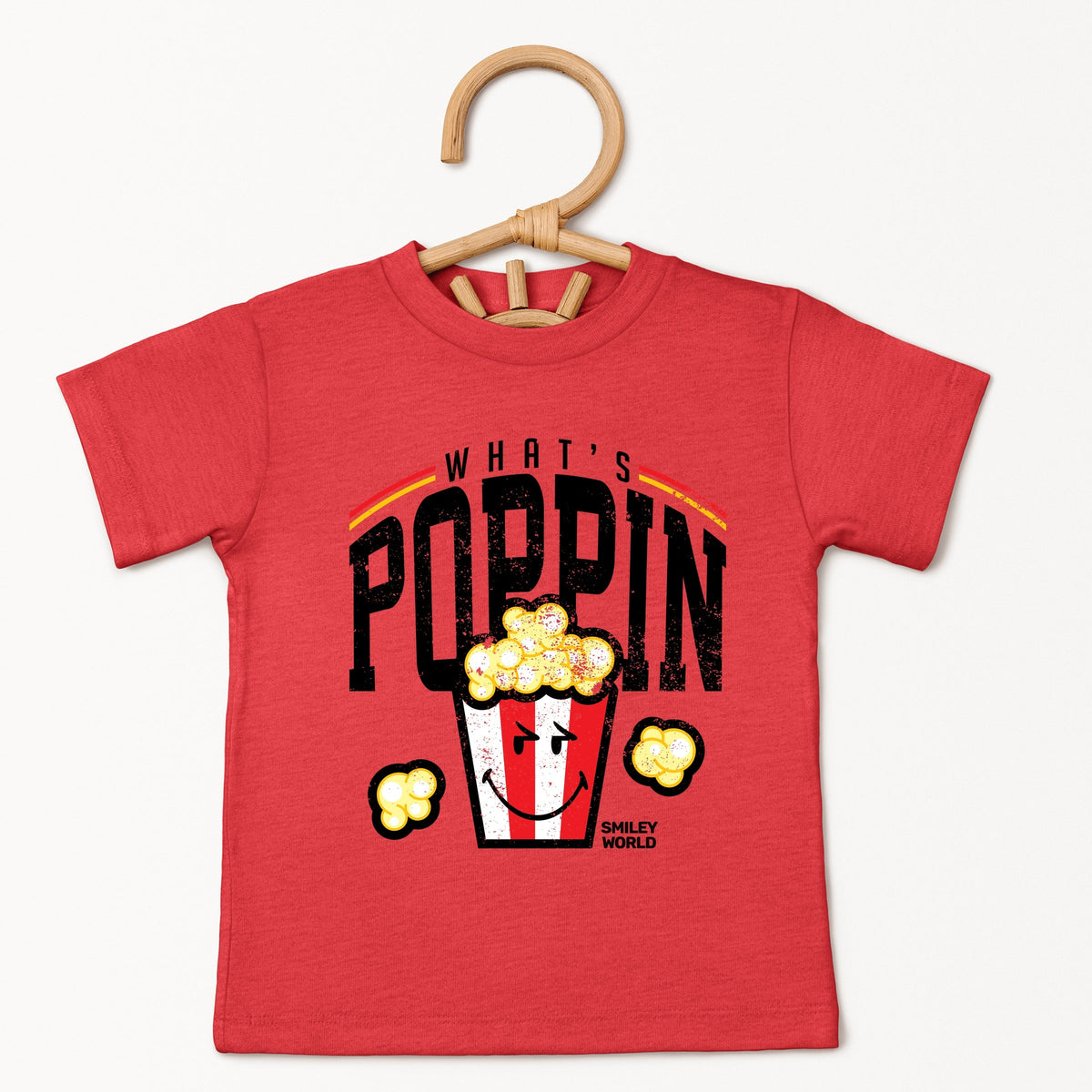 SmileyWorld What's Poppin - Toddler Short Sleeve Graphic T-Shirt