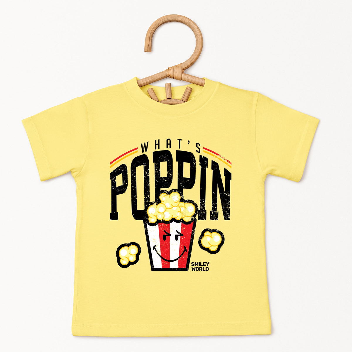 SmileyWorld What's Poppin - Toddler Short Sleeve Graphic T-Shirt