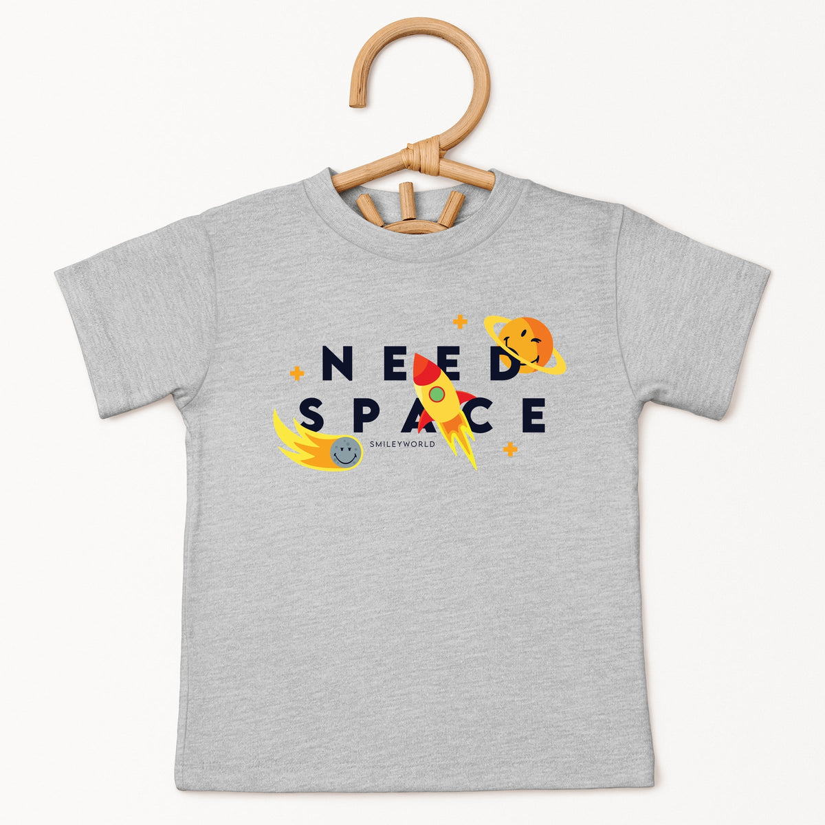 SmileyWorld Need Space - Toddler Short Sleeve Graphic T-Shirt