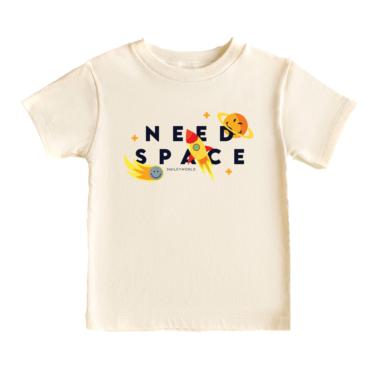 SmileyWorld Need Space - Toddler Short Sleeve Graphic T-Shirt