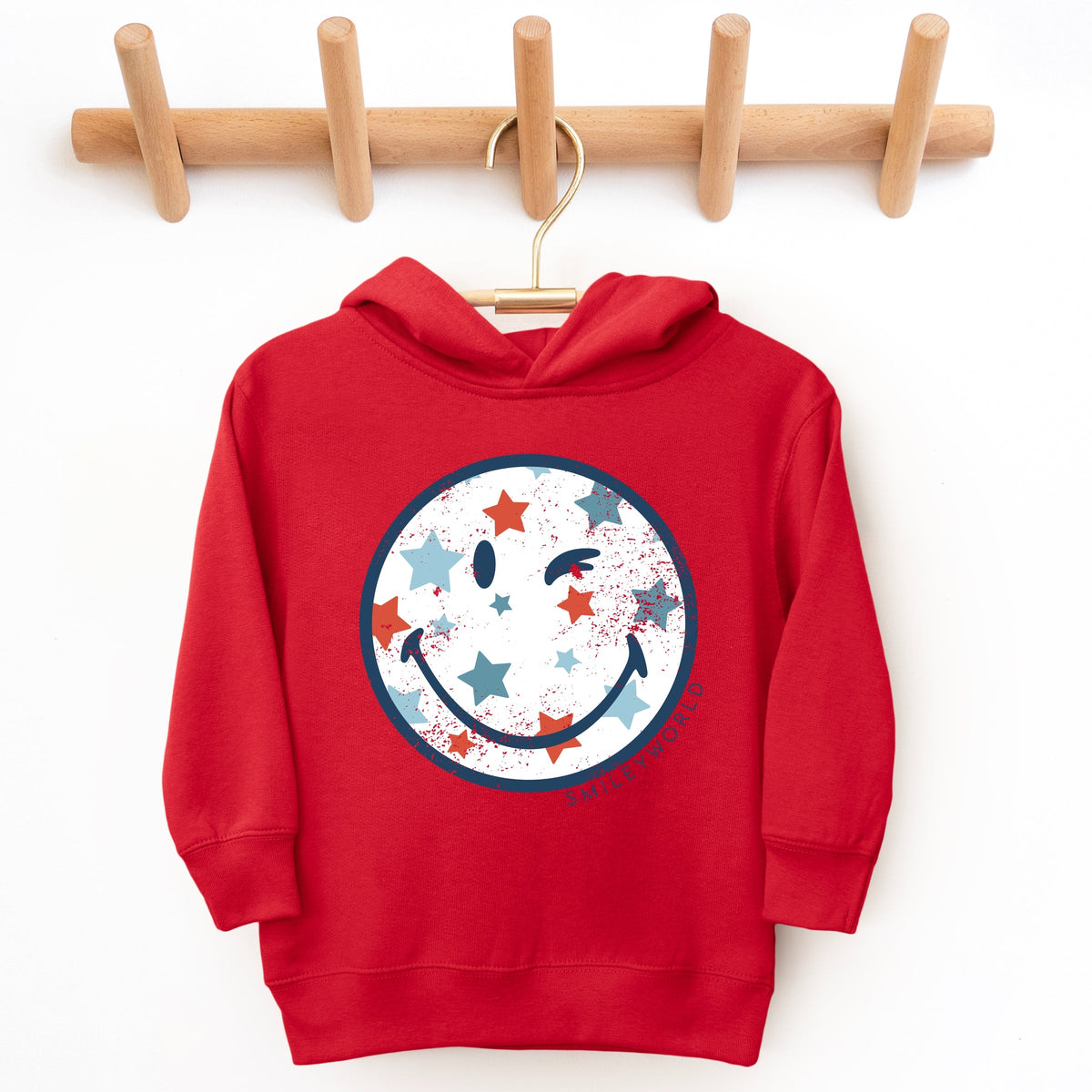 SmileyWorld Patriotic Star Wink - Toddler Hoodie