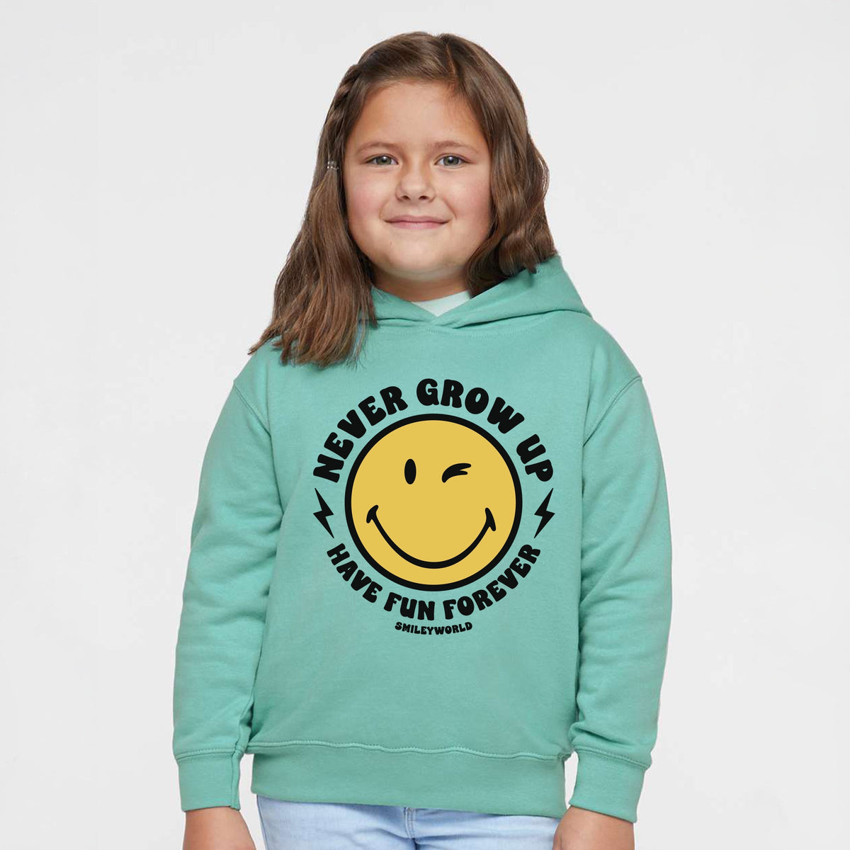 SmileyWorld Never Grow Up - Toddler Hoodie