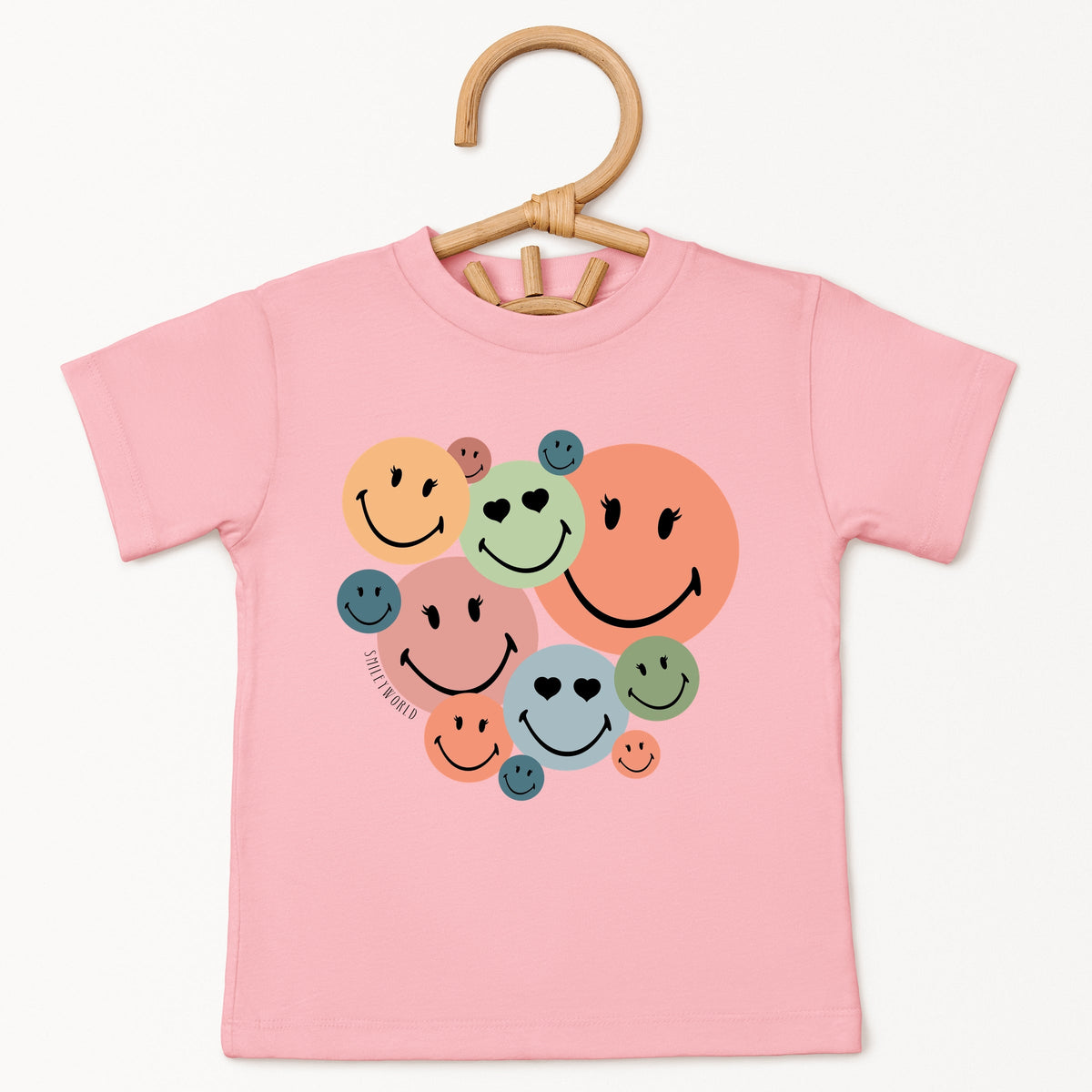 SmileyWorld Stacked Smiles - Toddler Short Sleeve Graphic T-Shirt