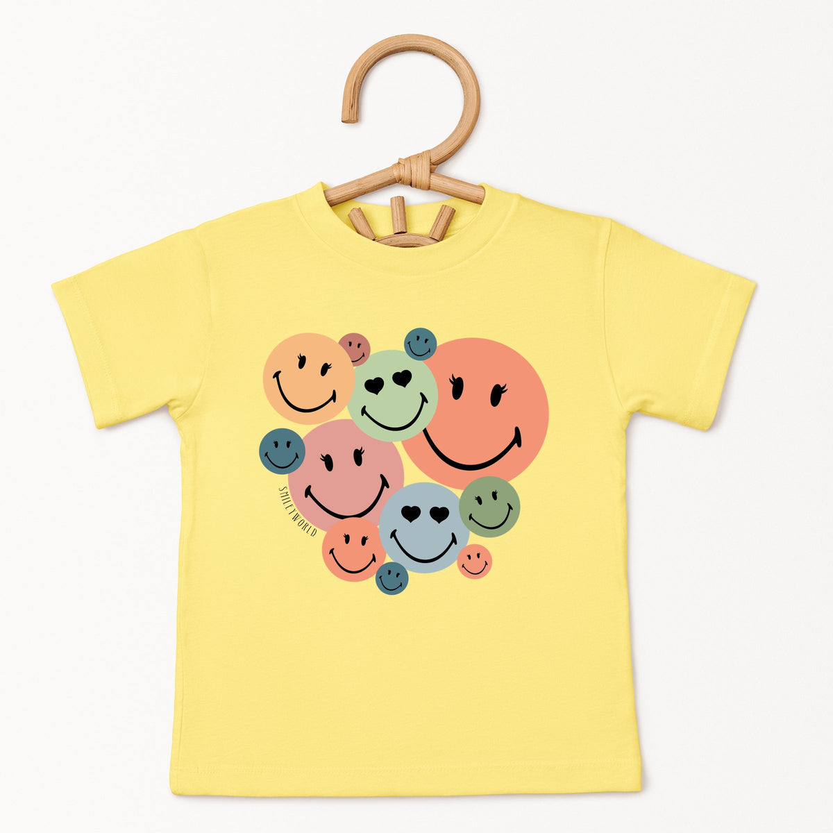 SmileyWorld Stacked Smiles - Toddler Short Sleeve Graphic T-Shirt