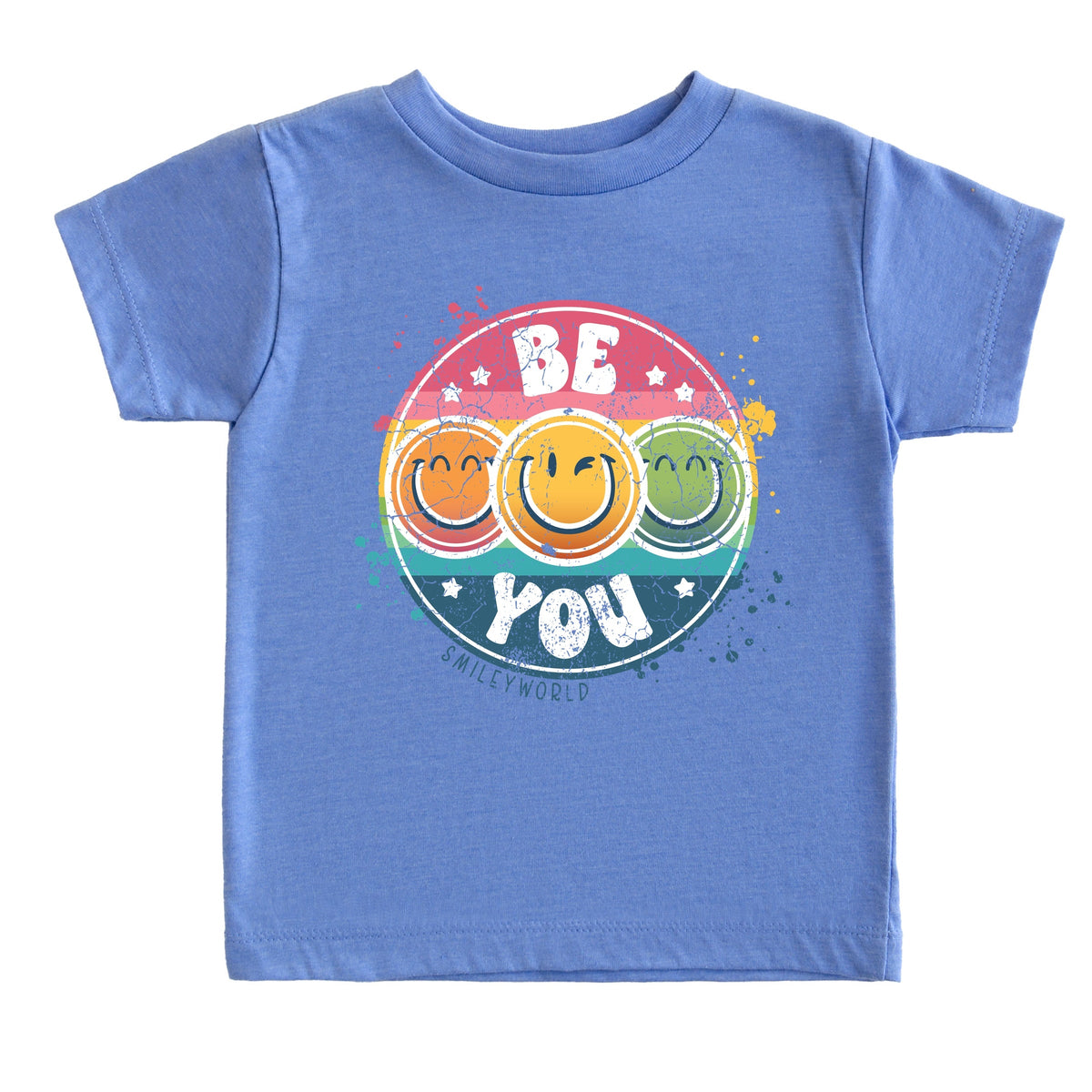 SmileyWorld Be You Rainbow Circle - Toddler Short Sleeve Graphic T-Shirt