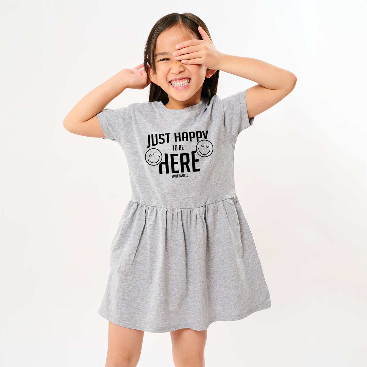 SmileyWorld Just Happy To Be Here - Toddler Graphic Dress