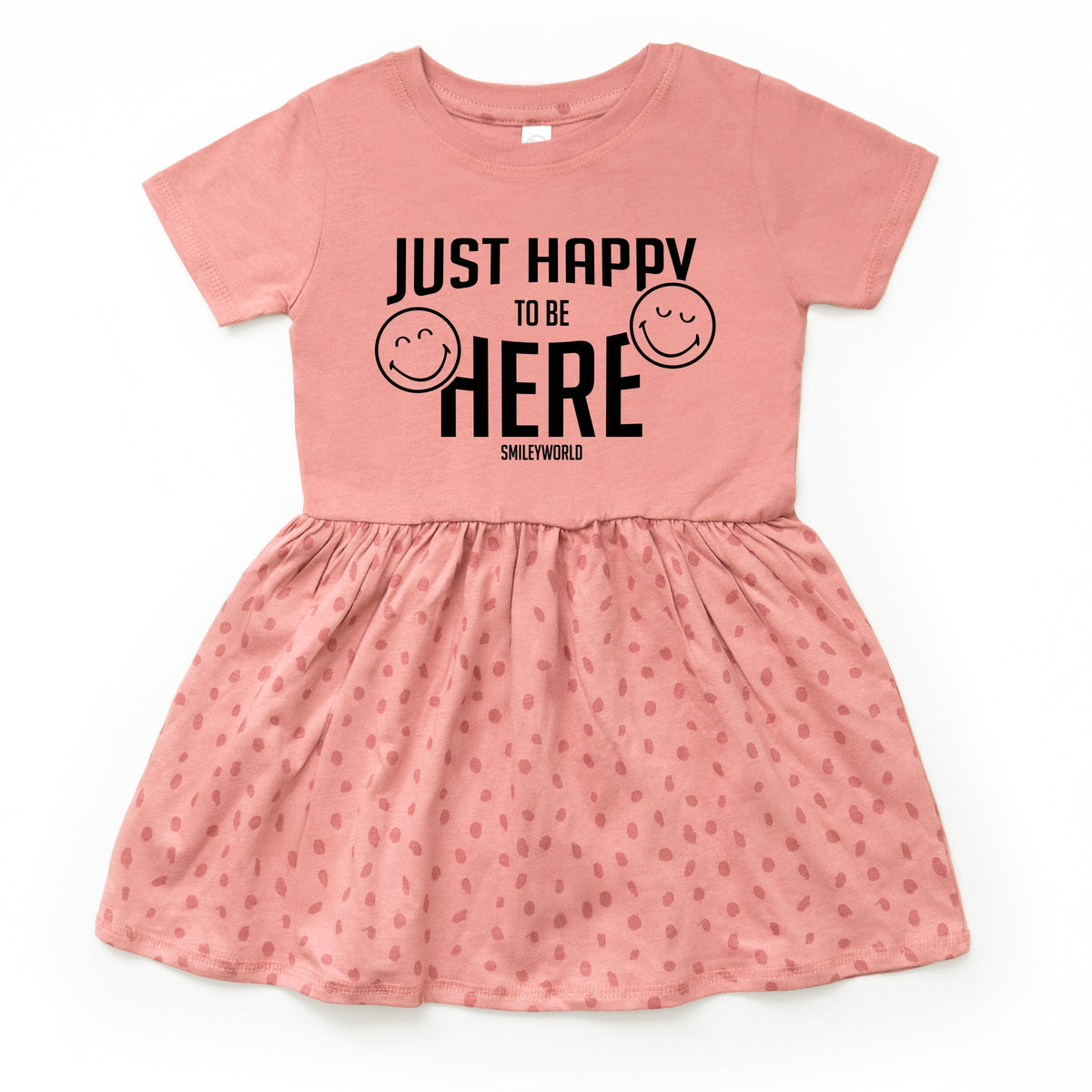 SmileyWorld Just Happy To Be Here - Toddler Graphic Dress