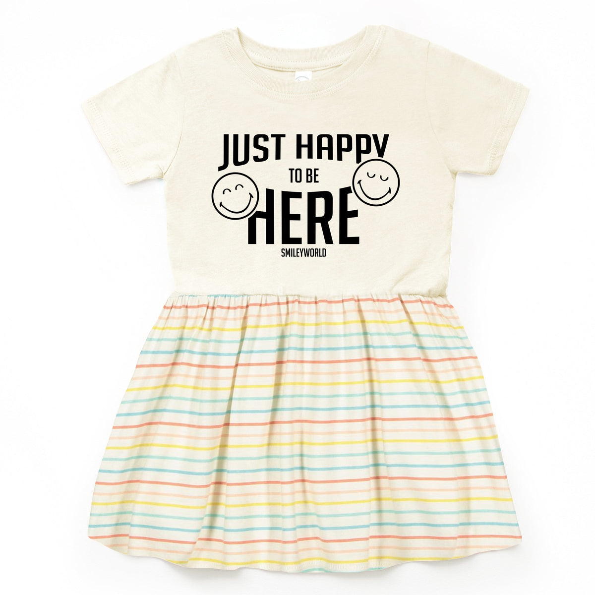 SmileyWorld Just Happy To Be Here - Toddler Graphic Dress
