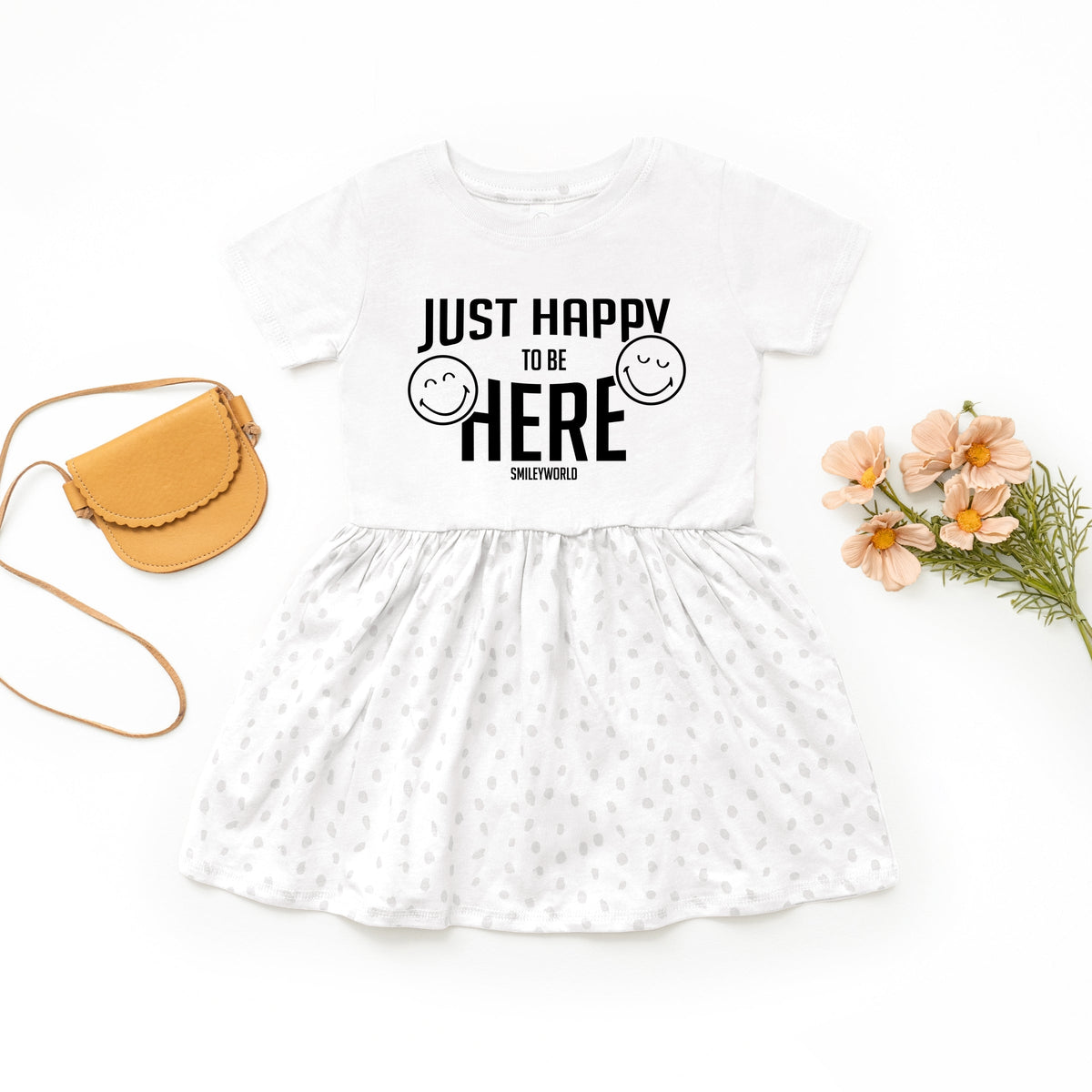 SmileyWorld Just Happy To Be Here - Toddler Graphic Dress