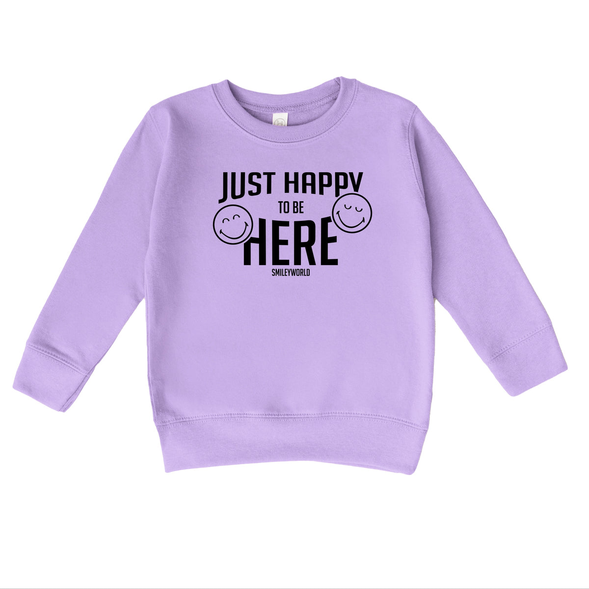SmileyWorld Just Happy To Be Here - Toddler Graphic Sweatshirt
