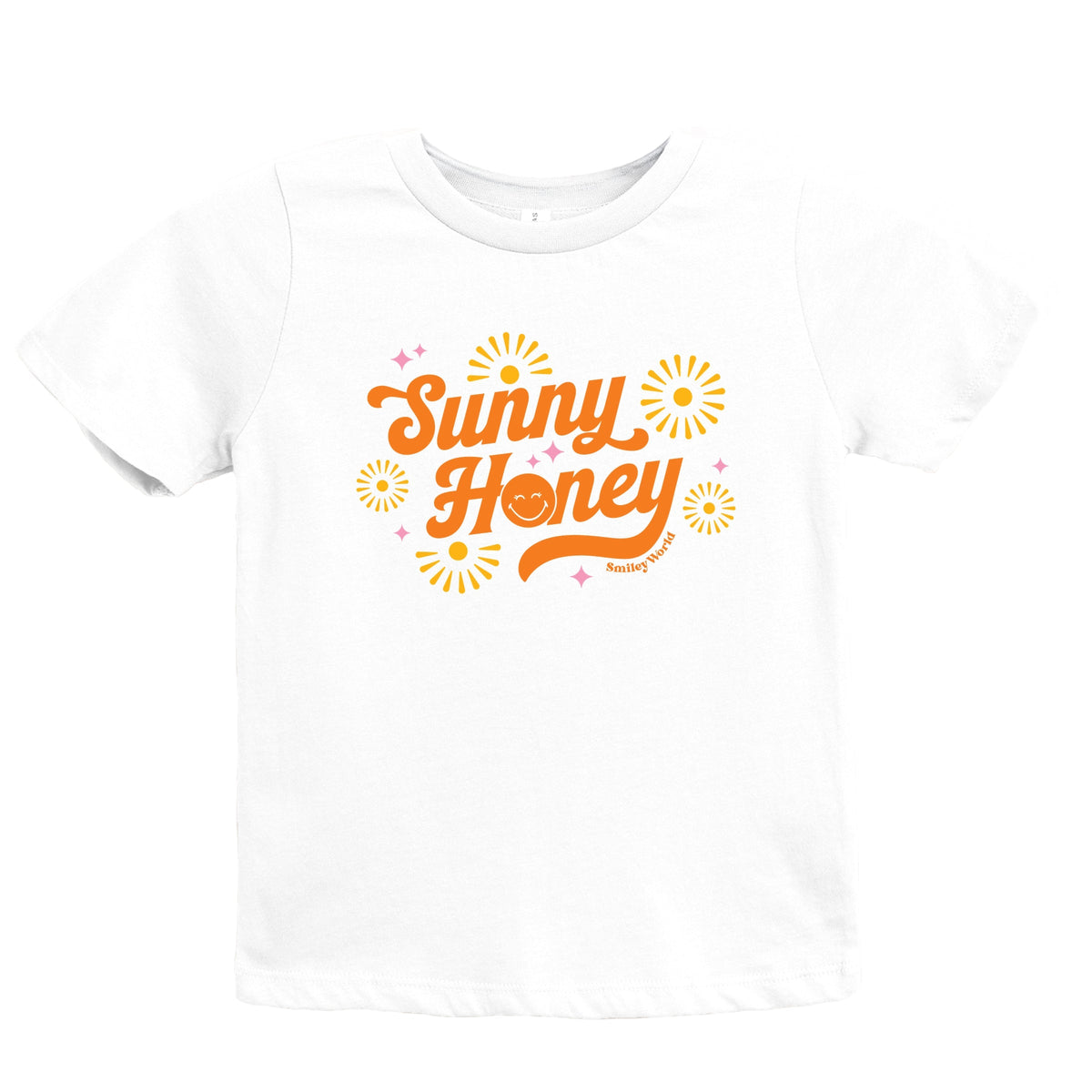 SmileyWorld Sunny Honey - Youth Short Sleeve Graphic T-Shirt