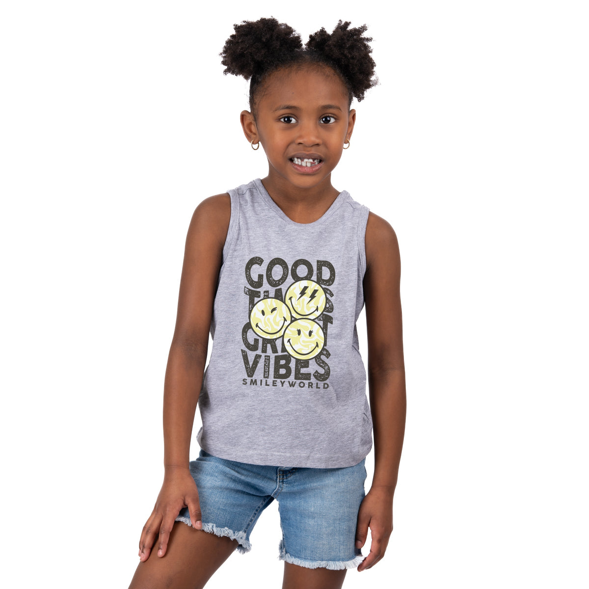 SmileyWorld Good Times Great Vibes  - Toddler Graphic Tank
