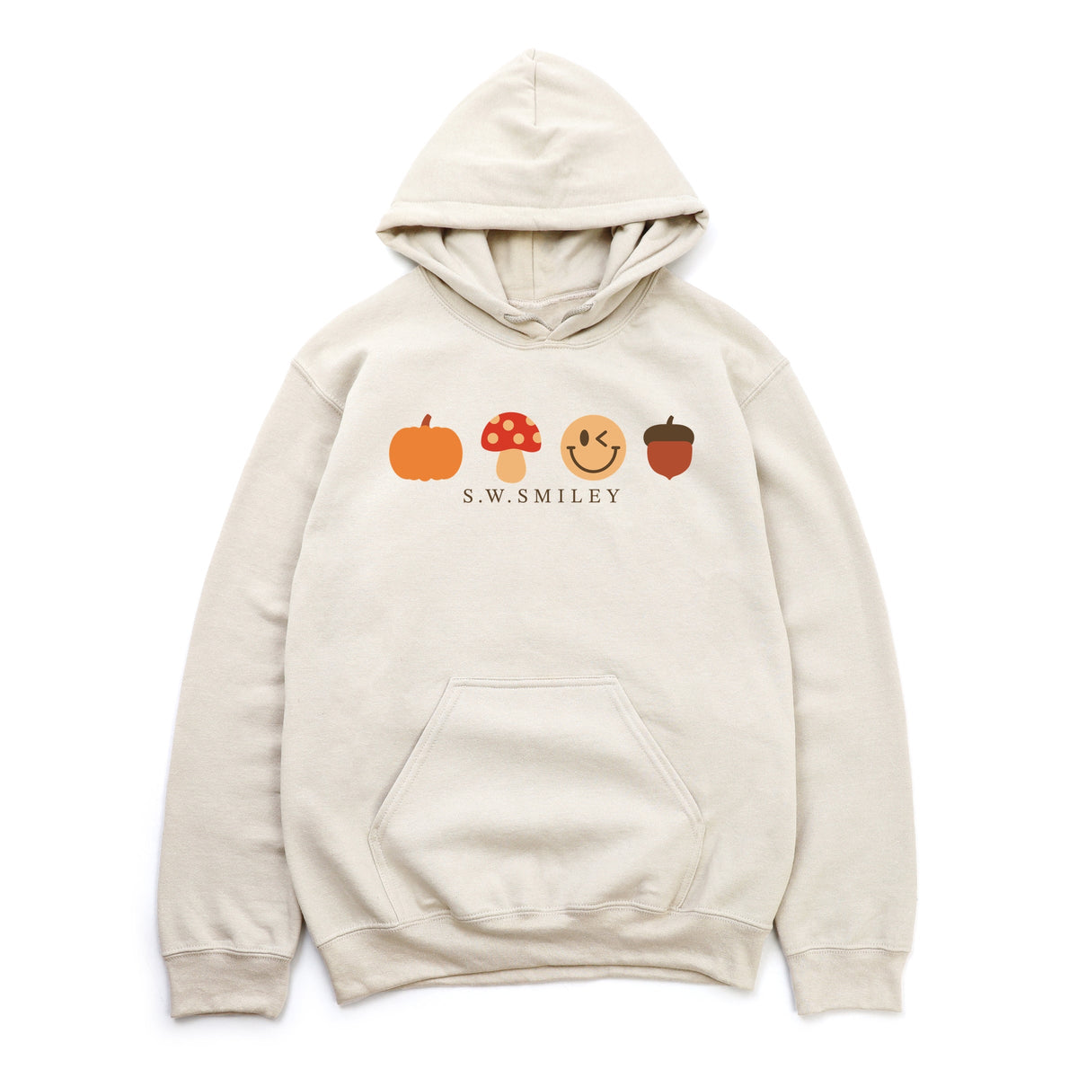 S.W.Smiley Fall Icons - Women's Graphic Hoodie