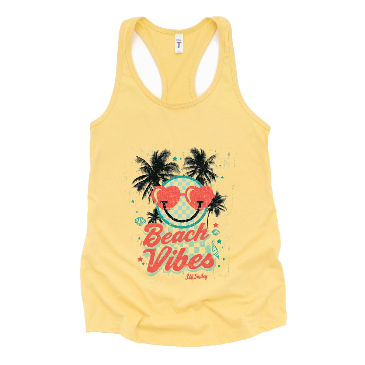 S.W.Smiley Beach Vibes - Women's Racerback Tank