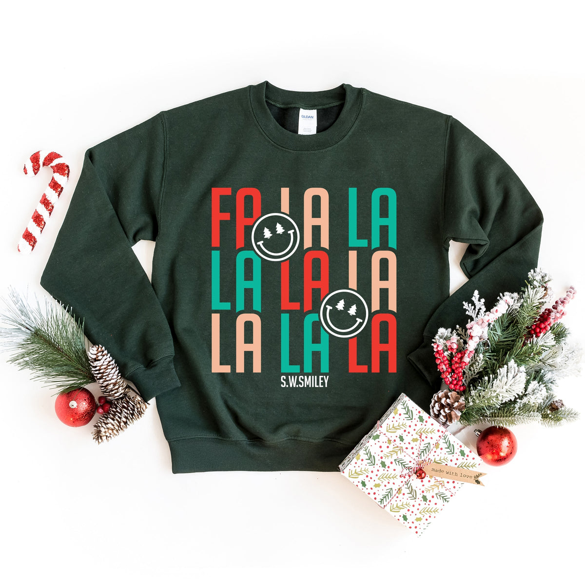 S.W.Smiley Fa La La -  Womens Sweatshirt