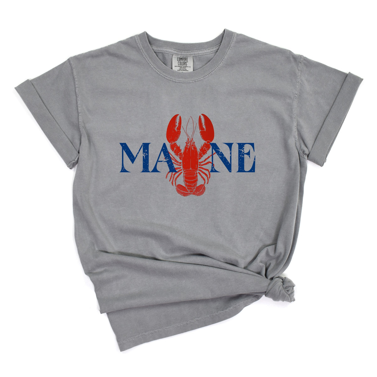 Maine Lobster - Women's Garment Dyed Graphic T-Shirt