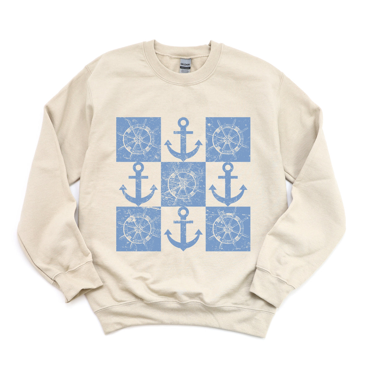 Anchor Wheel Grid - Women's Sweatshirt
