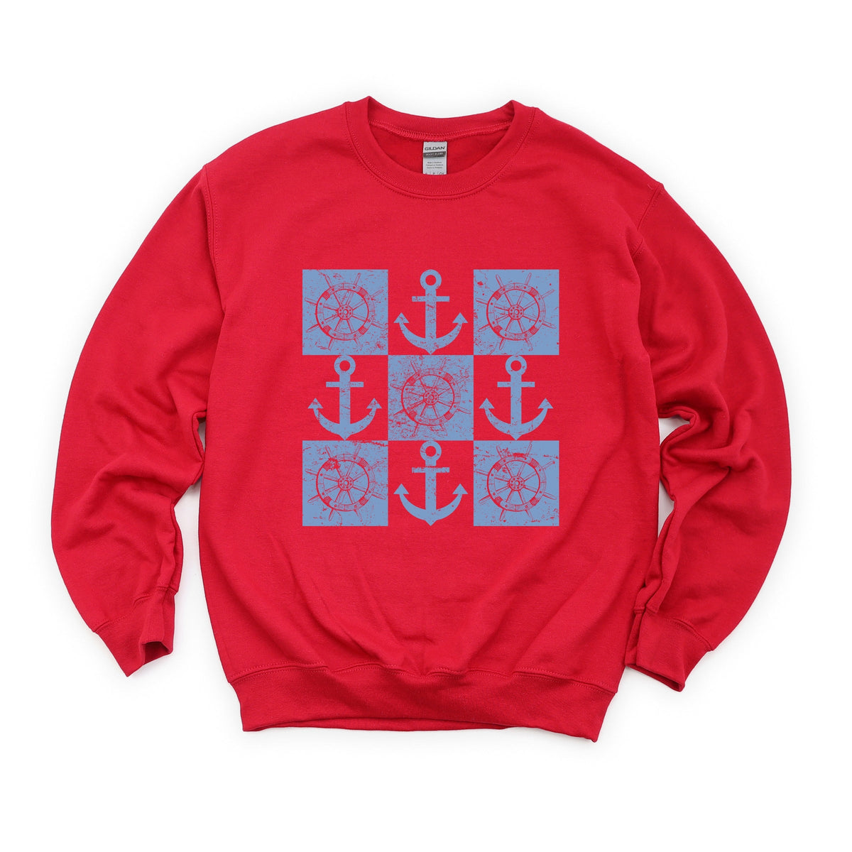 Anchor Wheel Grid - Women's Sweatshirt