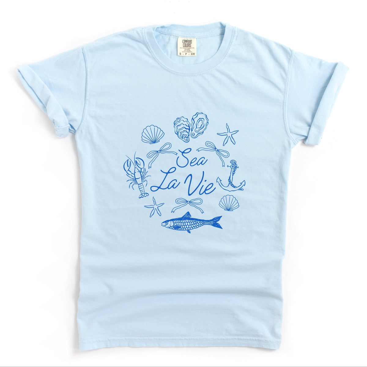 Sea La Vie Collage - Women's Garment Dyed Tee