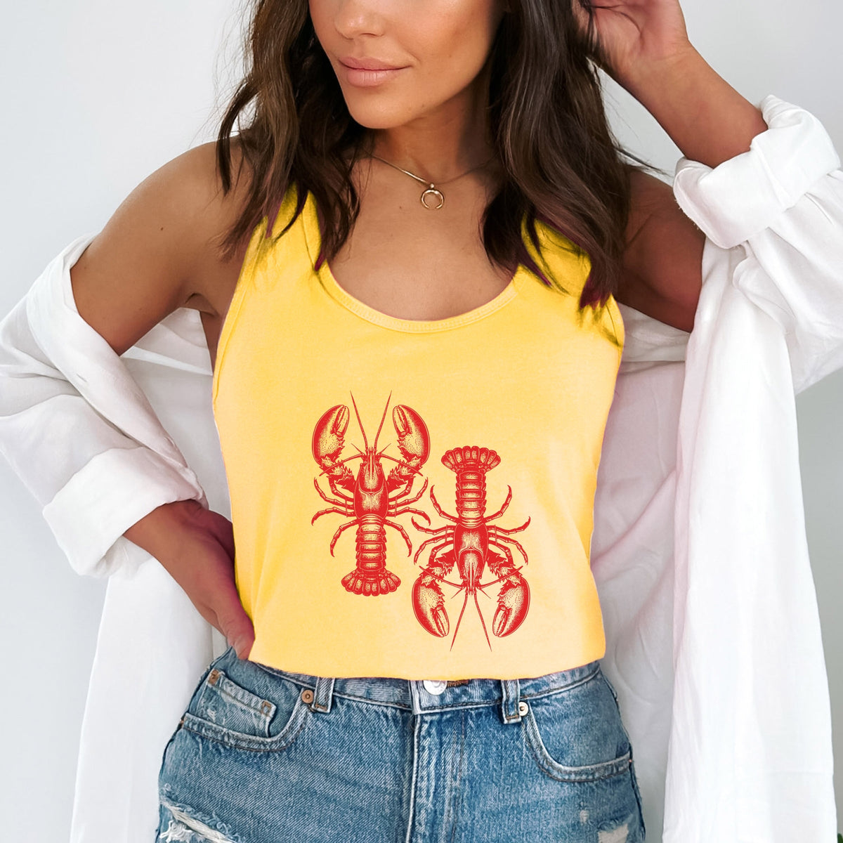 Two Lobsters - Women's Racerback Tank