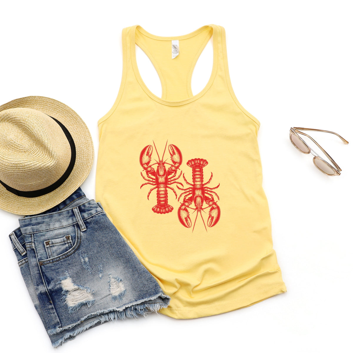 Two Lobsters - Women's Racerback Tank