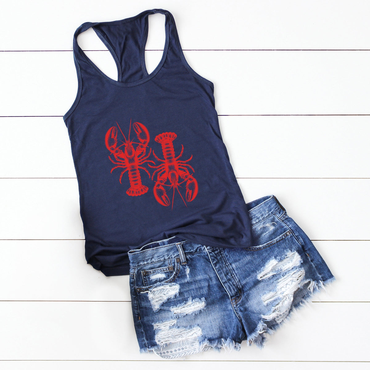 Two Lobsters - Women's Racerback Tank