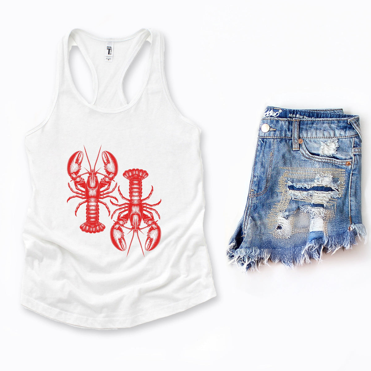 Two Lobsters - Women's Racerback Tank