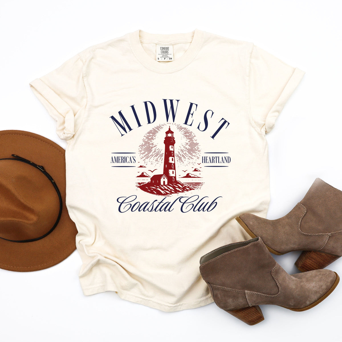 Midwest Coastal Club - Women's Garment Dyed Tee
