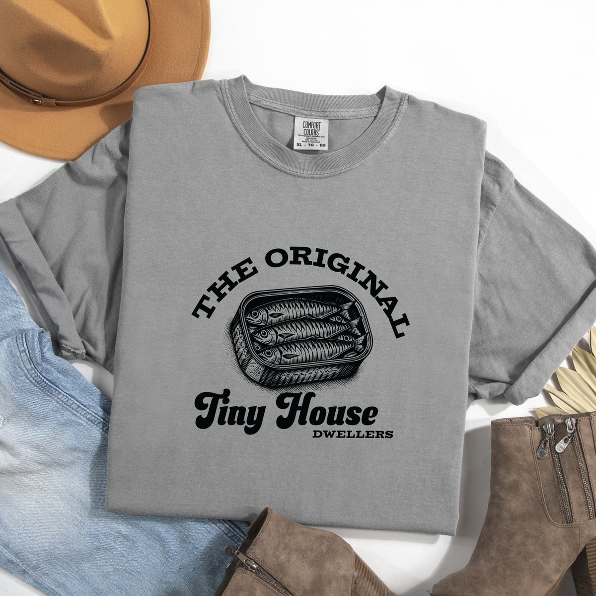 Original Tiny House Dwellers - Women's Garment Dyed Tee