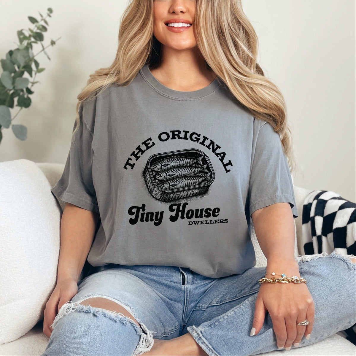 Original Tiny House Dwellers - Women's Garment Dyed Tee