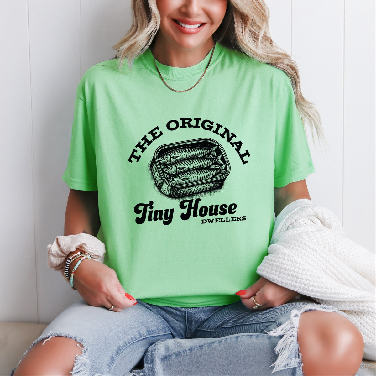 Original Tiny House Dwellers - Women's Garment Dyed Tee