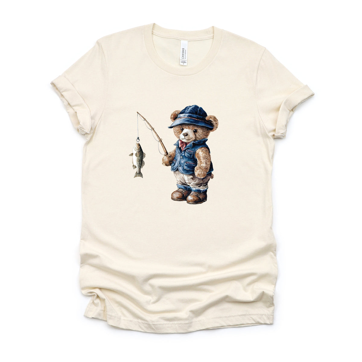 Teddy Bear Fisherman - Women's Short Sleeve Tee