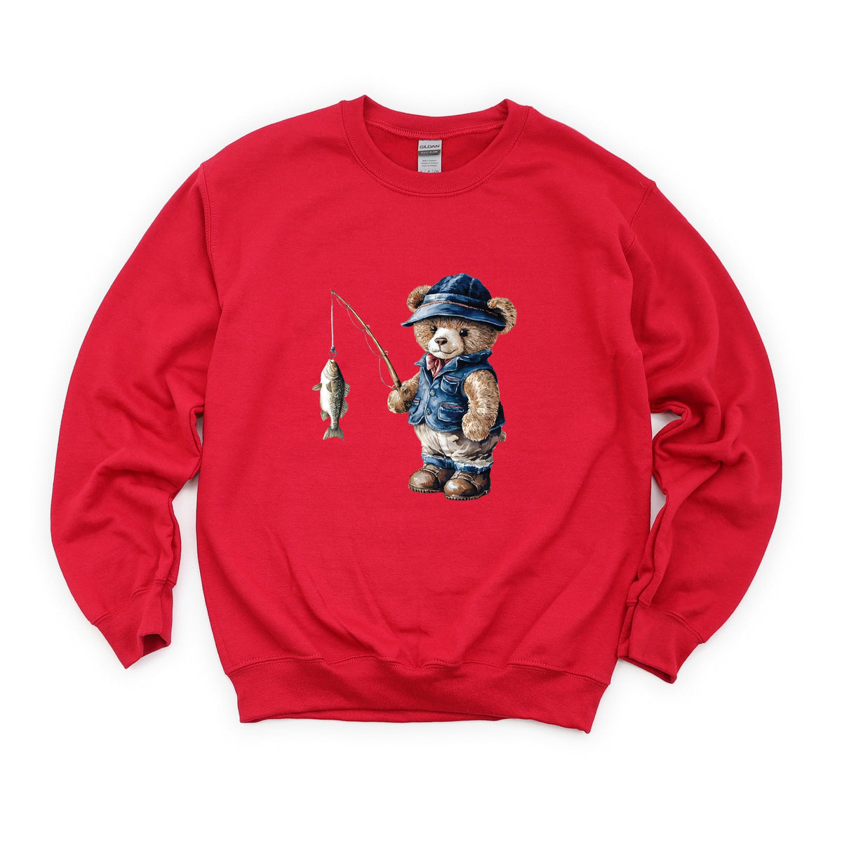 Teddy Bear Fisherman - Women's Sweatshirt
